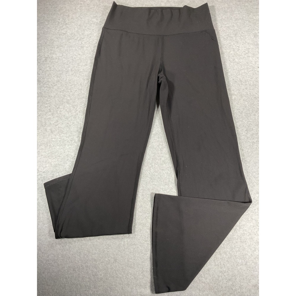 Avia Womens Black High Waisted Flare Leg Yoga Pants Large 12-14 RN52469 2948